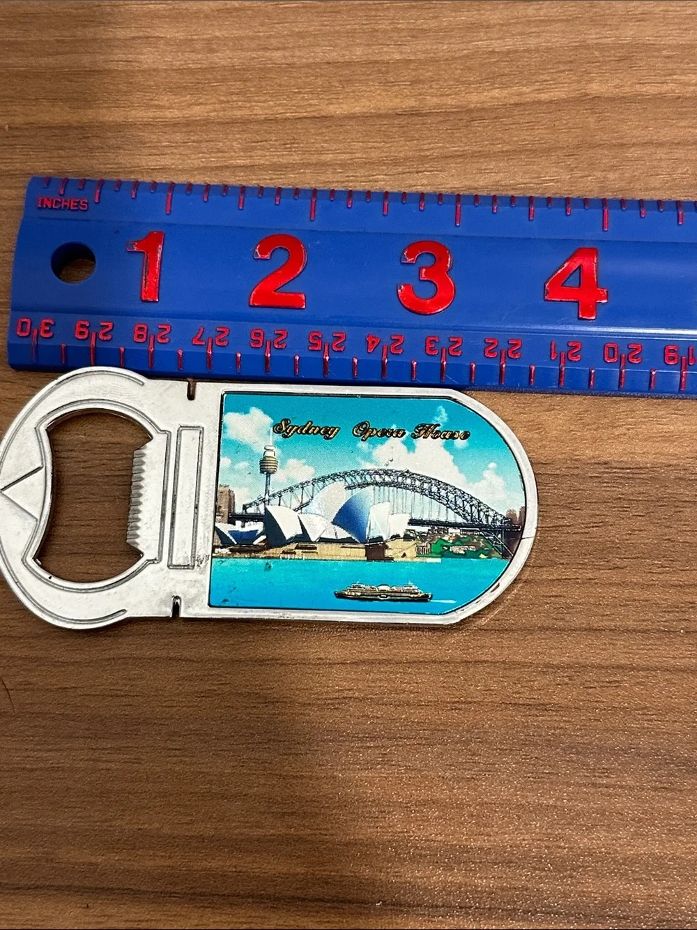 Sydney Opera House Souvenir Bottle Opener - Blue & White